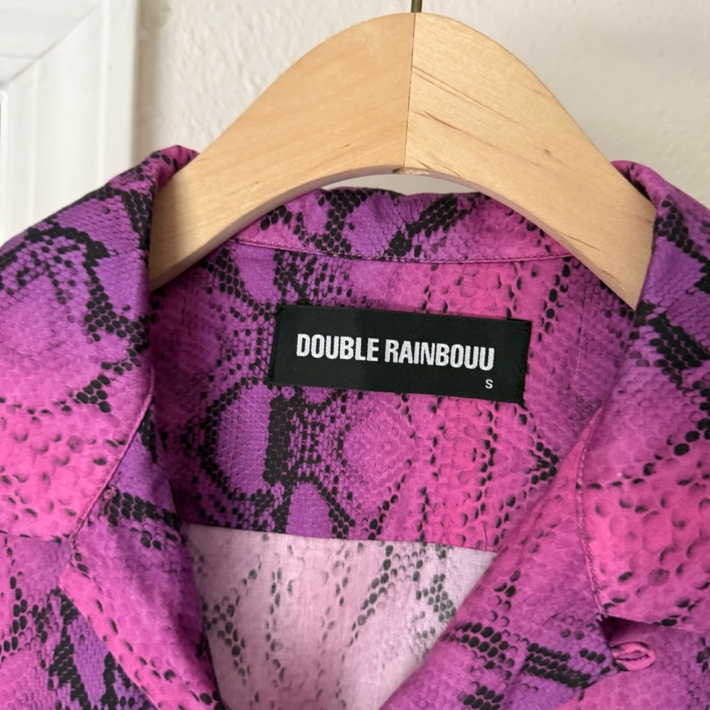 Double Rainbouu Pink Purple Python Snake Reptile … - image 5